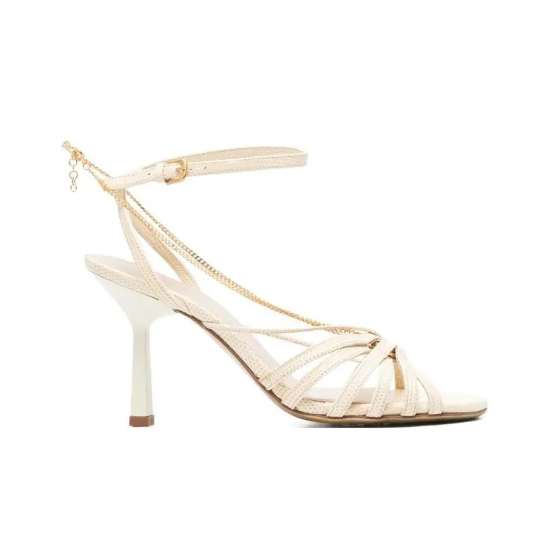 Golden Goose One Strap Sandals 9cm Women's White-1