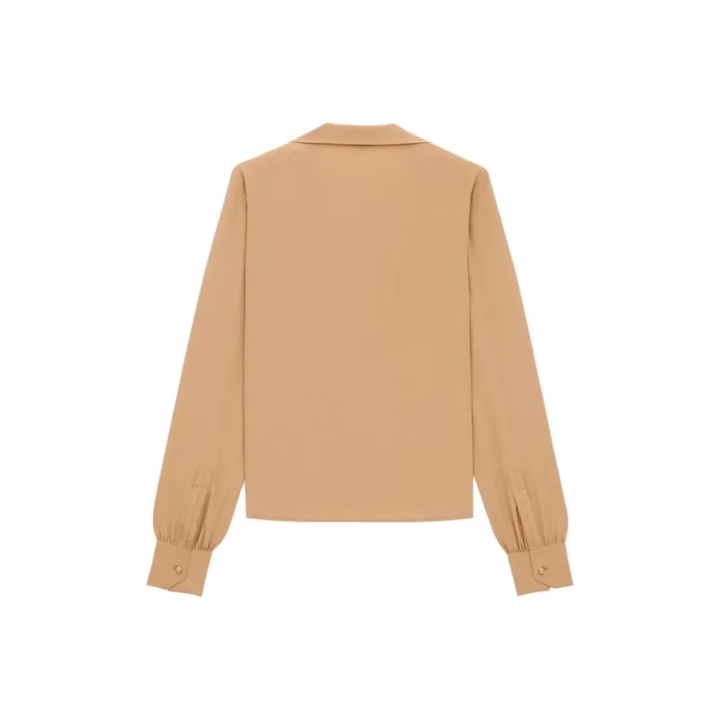 SAINT LAURENT Shirt Women's Beige Rose-1