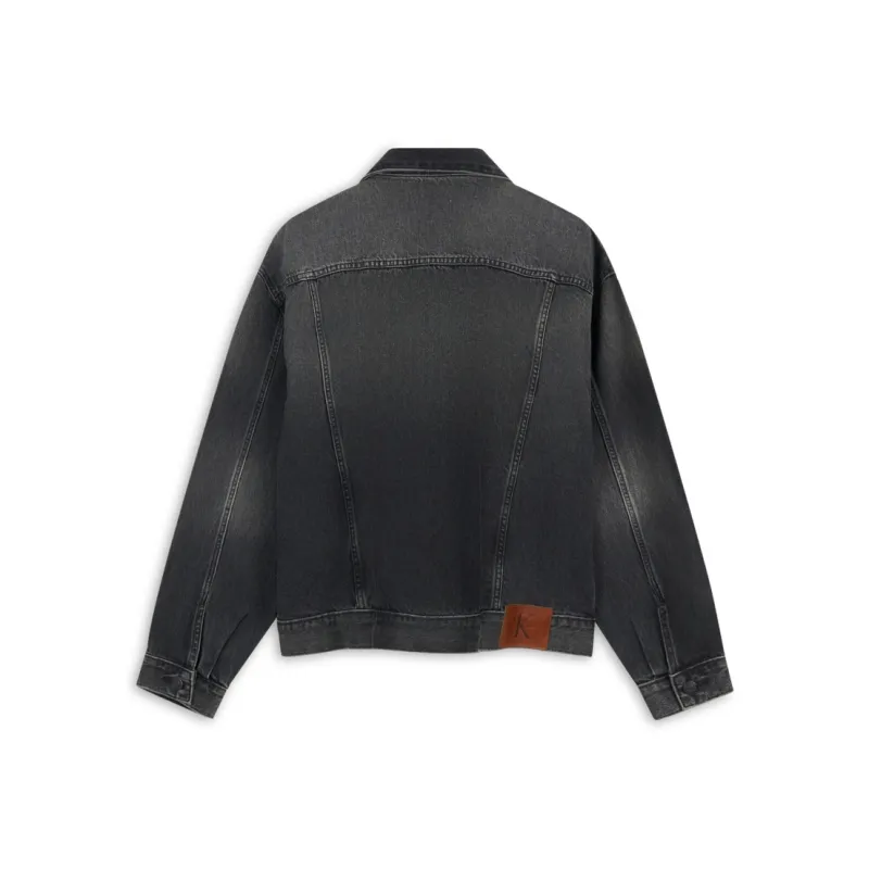 CALVIN KLEIN Denim Jacket Men's Denim Gray-1