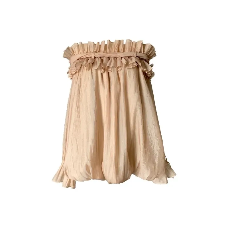 Udon House Long Sleeved Dress Women's Smoky Nude-1