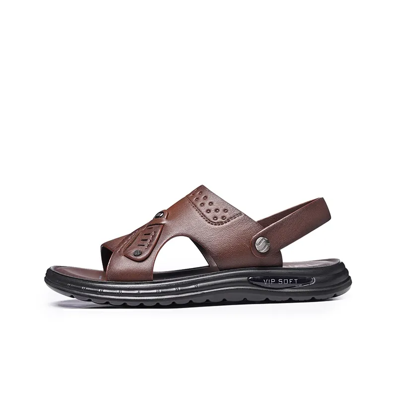 LAORENTOU Beach Sandals Men Black-4