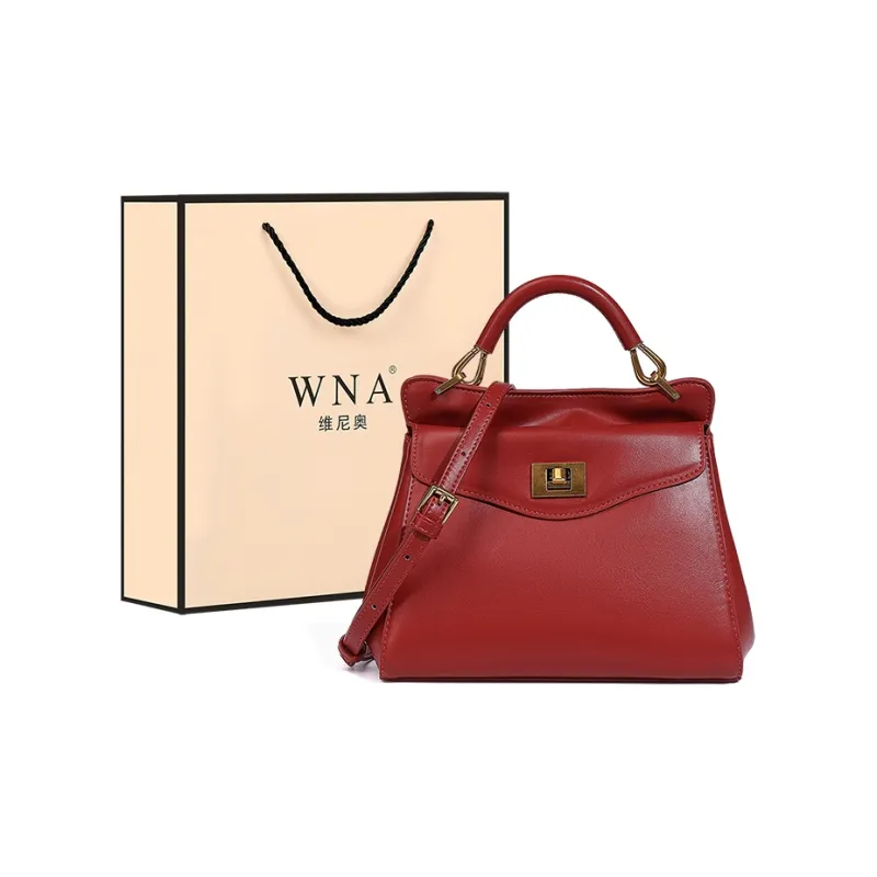 Vigno Synthetic Leather Shoulder Bag Crossbody Bag Regular Women's Brown/Red/Ecru/Black-12