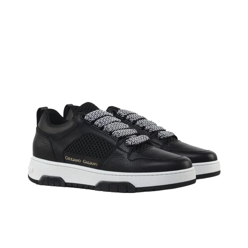 Giuliano Galiano Vyper Low-Top Skateboard Shoes Men's Black-3