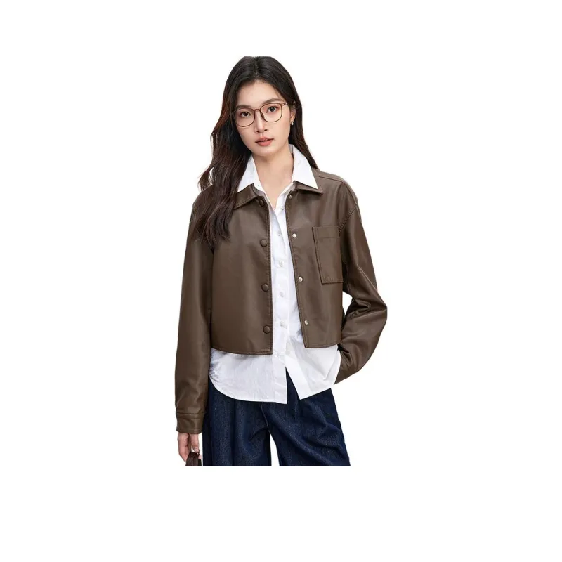 SENTUBILA Leather Jacket Women's-2