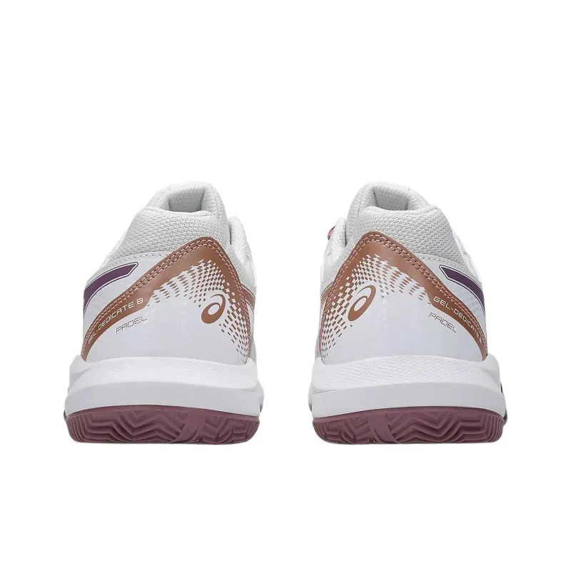 Asics Gel Dedicate 8 Cushioning And Abrasion Resistant Coverage Low Top Tennis Shoes Women's White-4
