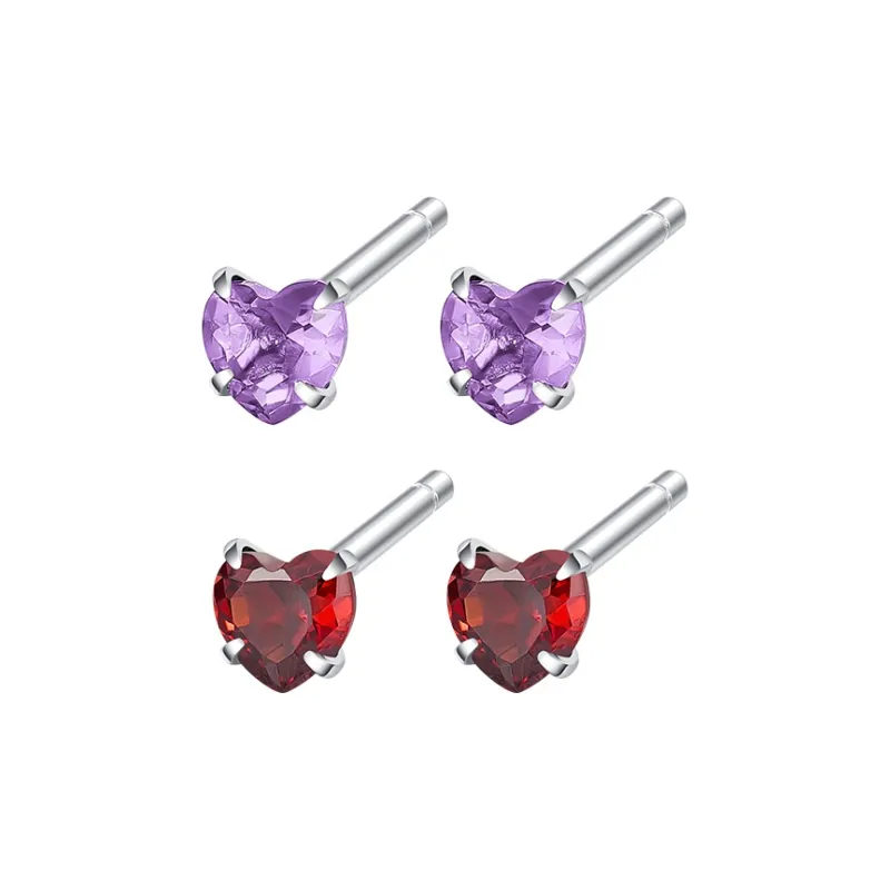 JAY S925 Silver Stud Earrings Women's-14