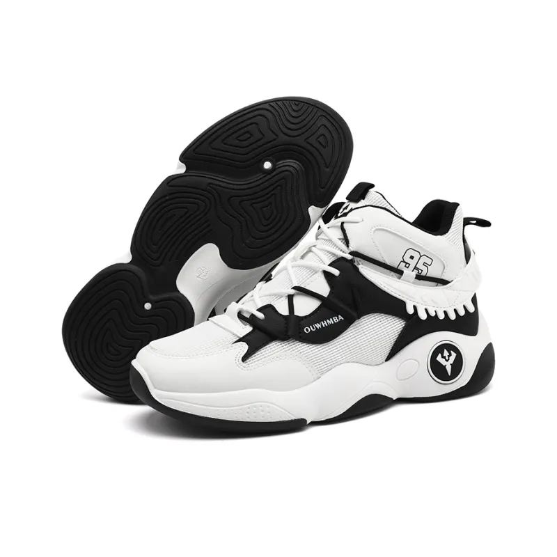 OUWENHEIMANBA Cushioning Coverage Rebound Height Increase Abrasion Resistant Breathable High Top Basketball Shoes Men's-32
