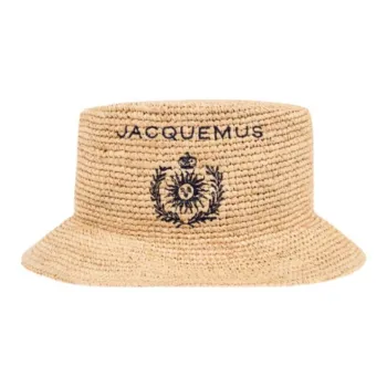Jacquemus Le Bob Pesco Logo Embroidered Bucket Hat