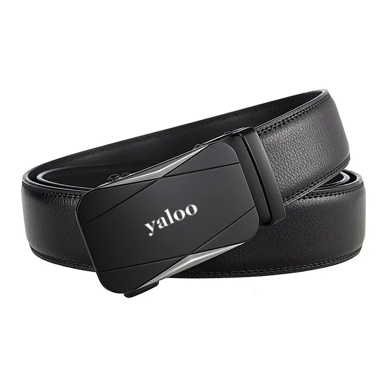 Yalu Cow Split Leather Belts Men's 3.5CM-1