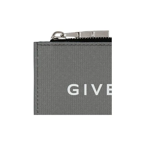 Givenchy 4G Cow Leather Card Holder Men's Quartz Gray-4