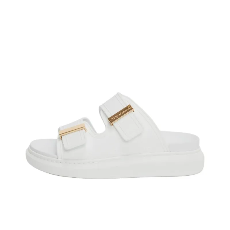 Alexander McQueen Hybrid Slide Slippers Women's White-0
