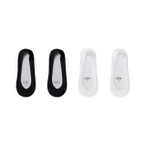 [4 Pack·Ultra Invisible, Slip-Resistant]2 Pack Black+2 Pack White