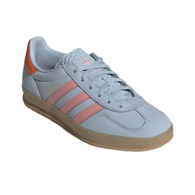 Adidas Gazelle Indoor Wonder Blue Solar Orange Gum Women's-2