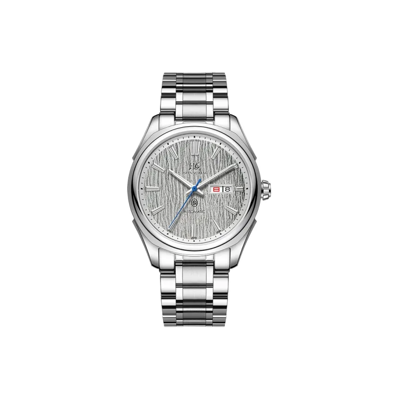 SHANGHAI Architect Collection Automatic Mechanical Movement Stainless Steel Watchband Watch Men's Watches White Dial-4