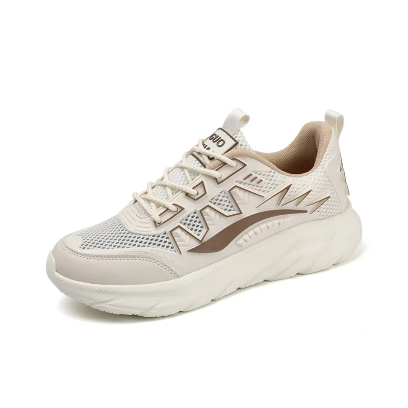 YIVELOVE Non slip Wear resistant Impact resistant Low Top Chunky Sneakers Men's-2
