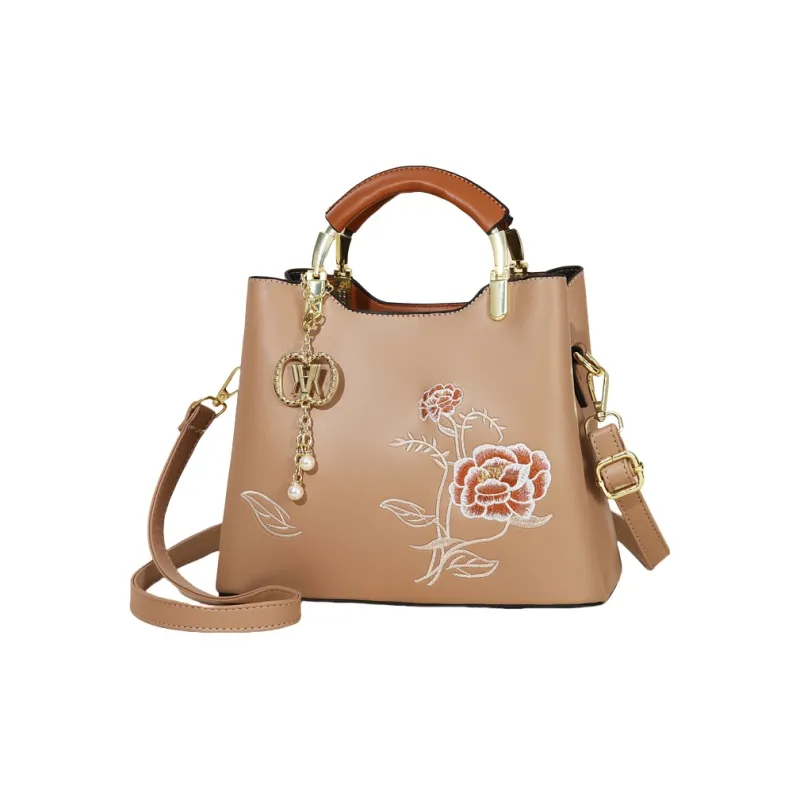 Weymond Leather Handbag Regular Women's Multicolor-4