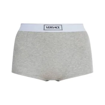 VERSACE 90s Logo Waistband Ribbed Briefs