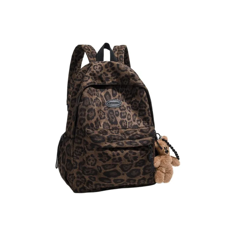 URBAN FOREST Oxford Backpack Unisex Purple/Orange/Dark Brown-8