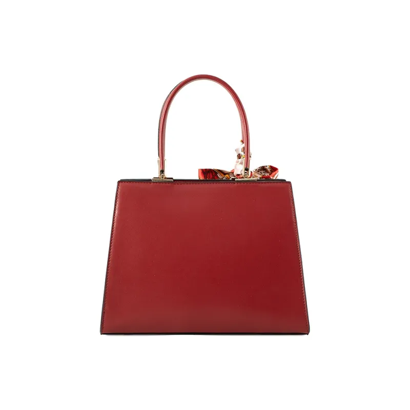 Vigno Synthetic Leather Handbag One Shoulder Crossbody Regular Women's Red-4
