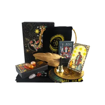 Miao Ji Boxed Wette Tarot Card Purification Edition Gold Foil PVC Waterproof Classic Black Sun Board Games