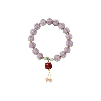 Red All Year Round Colored Glaze Bracelets Women's