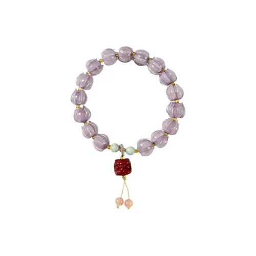 Red All Year Round Colored Glaze Bracelets Women's