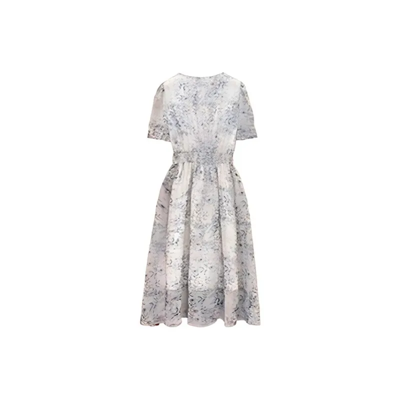 ARIADNAW STUDIO Short Sleeved Dresses Women's Blue Gray-1