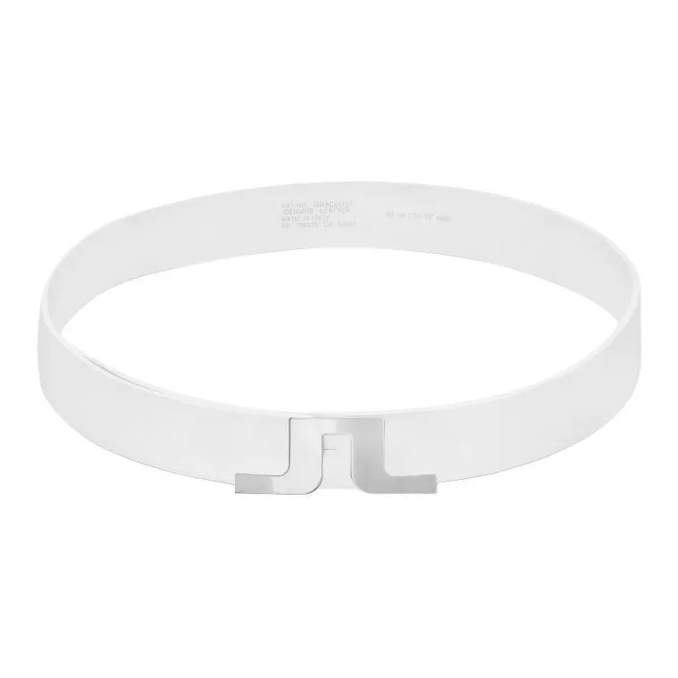 J.Lindeberg Cow Leather Belts Unisex White -1