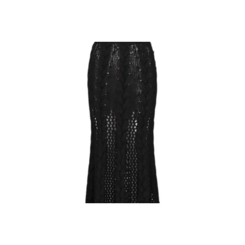 DIOR SS25 Casual Long Skirts Women's Black-2