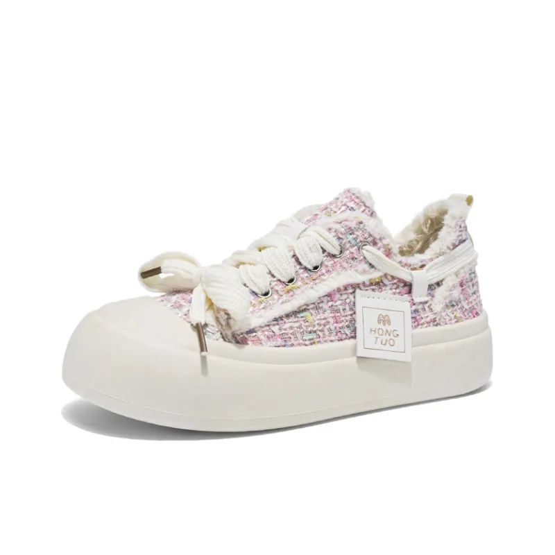 BANWEIDIYA Anti Slip And Wear Resistant Height Increasing Low Top Skateboard Shoes Women's-4