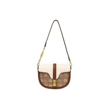 DAPHNE PVC & PU Saddle Bag, Shoulder Bag Women's Multicolor