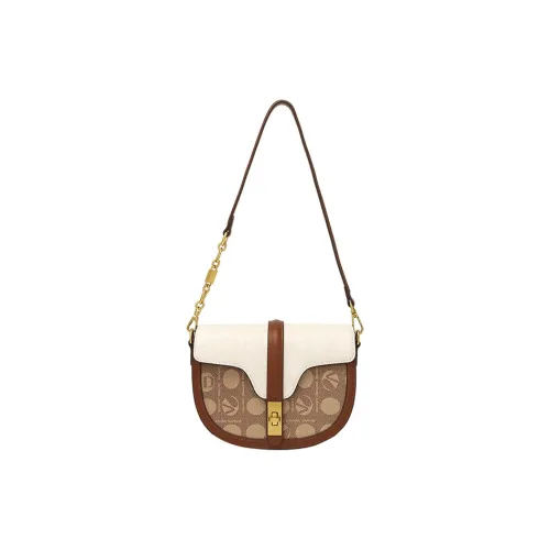DAPHNE PVC & PU Saddle Bag, Shoulder Bag Women's Multicolor