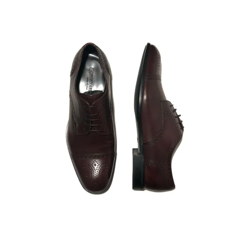 GIORGIO ARMANI Dress Shoes Men Low Top Brown-1