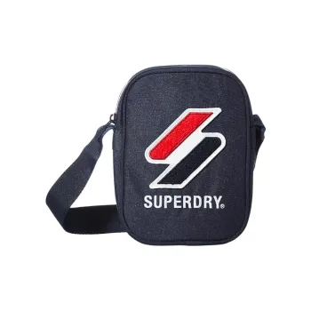 SUPERDRY Polyester Shoulder Bag Regular Men's Blue