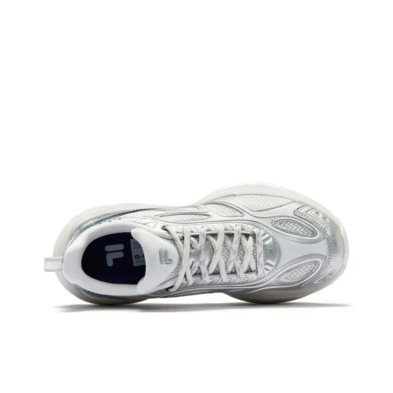 FILA FUSION BUZZARD II Meteorite Shoes 2nd Generation Low Top Casual Shoes Women's Gray White-2
