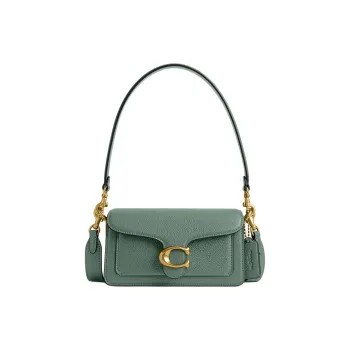 COACH Tabby Leather Shoulder Bag Crossbody Bag Handbag Small Size Women's Sage Green