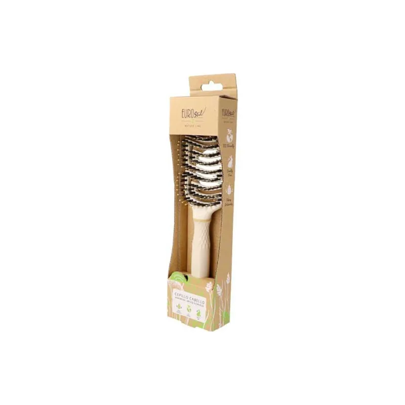 EUROSTIL NATURE Soft Hair Brush Gentle Hair Comb 1 Pack-1
