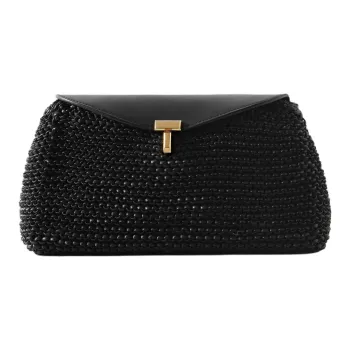 TOTEME Leather Clutch Women's Black