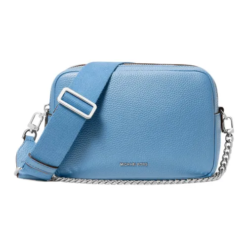 MICHAEL KORS Bryant Leather Camera Bags Crossbody Bags Medium Size Women's Blue
