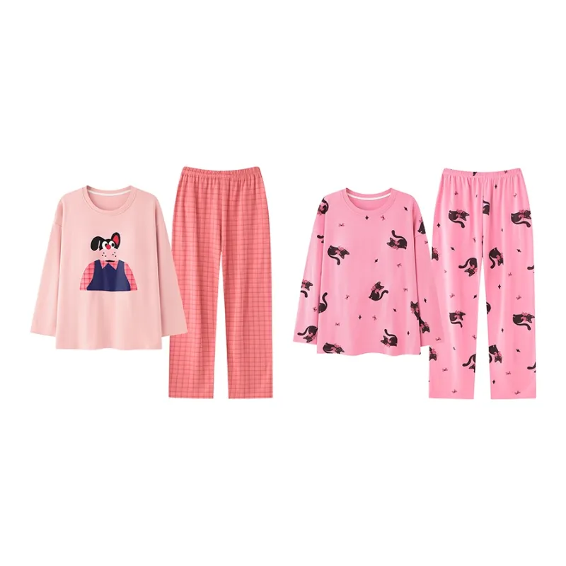 Herbal Primer Pajama Set Women's Combo Set-30