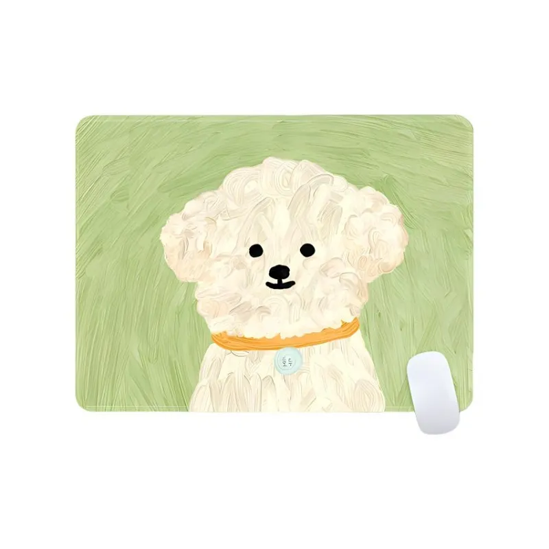 Beams Cute Puppy Small Size Computer Desk Pad Gaming Mat Slip Resistant Edge Trimmed Thickened Esports Mouse Pads-9