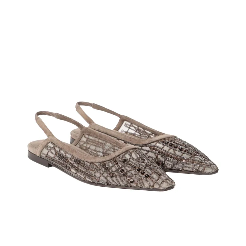 Brunello Cucinelli Casual Single Shoes Women's Brown-3