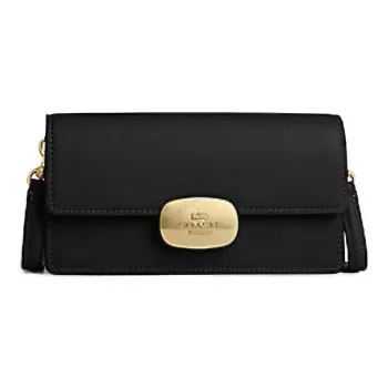 COACH Eliza Calfskin Baguette Bag Shoulder Bag Crossbody Bag Small Size Women's Black