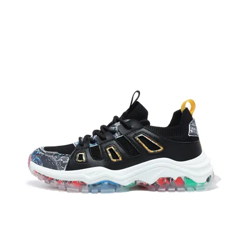 GESENLANG Anti Slip And Wear Resistant Coverage Low Top Chunky Sneakers Men's