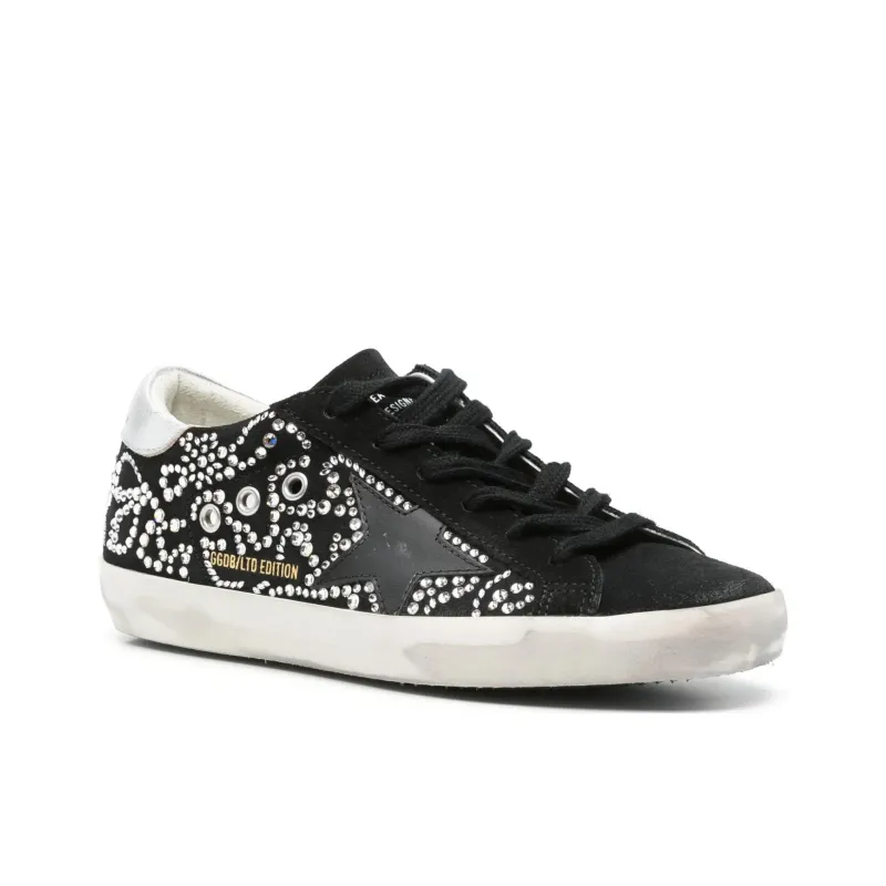 Golden Goose Super Star LTD Edition Low Top Skateboard Shoes Women's Black-2
