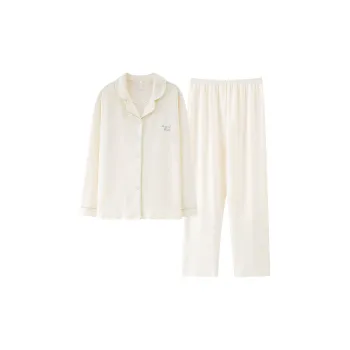 GRACEWELL Pajama Set Women's Milk White