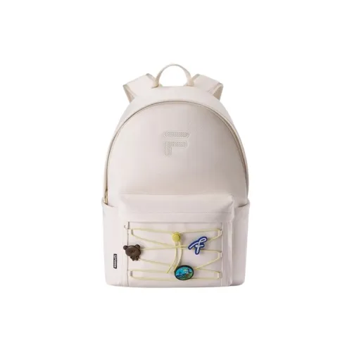 FILA FUSION Fabric Backpack Unisex Marshmallow White