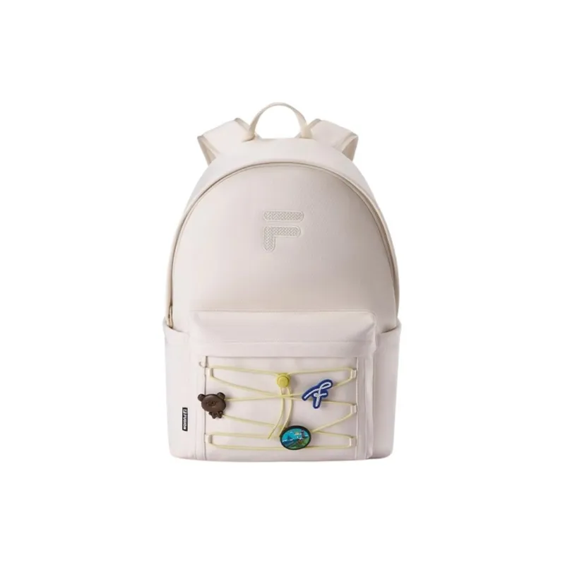 FILA FUSION Fabric Backpack Unisex Marshmallow White-0