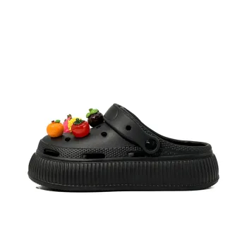 OUBT Fruit Fantasy Symphony, Fun 3D Effect Accessories Clogs Women's Black