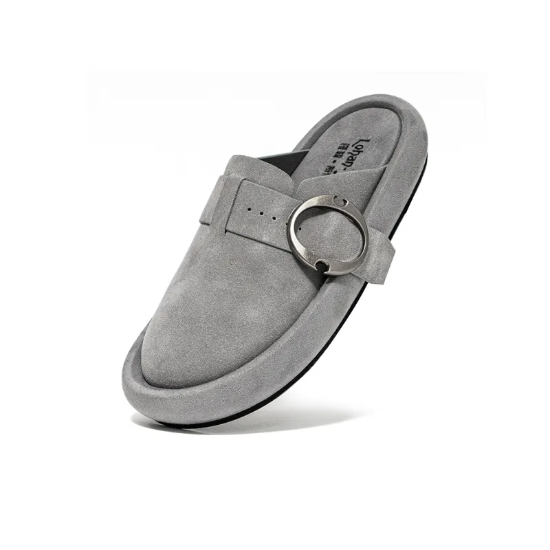 LOHAN·SIR Abrasion Resistant Slip Resistant Wrap toe Slippers Unisex-6